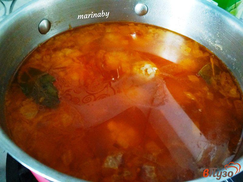 Фото приготовление рецепта: Суп картофельный с фрикадельками шаг №8