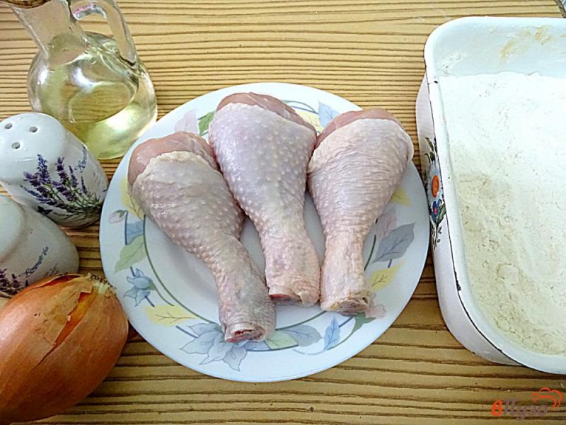 Фото приготовление рецепта: Куриные голени тушеные шаг №1