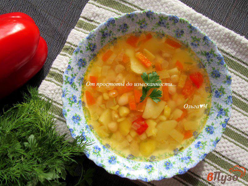 Фото приготовление рецепта: Суп с белой фасолью шаг №6