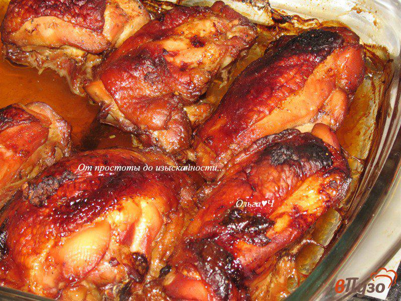 Фото приготовление рецепта: Курица в соевом соусе с чесноком шаг №4