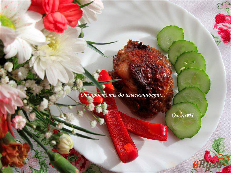 Фото приготовление рецепта: Курица в соевом соусе с чесноком шаг №5