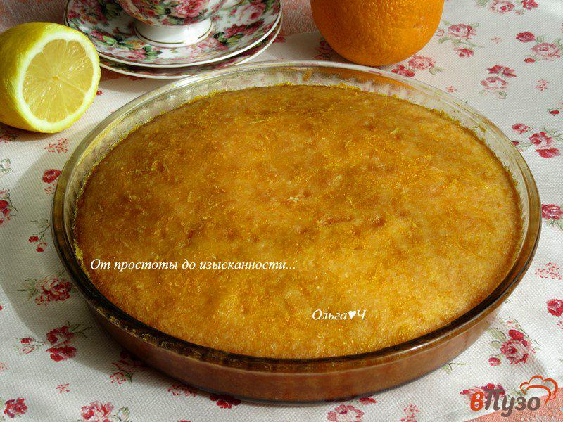 Фото приготовление рецепта: Apfelsinenkuchen или Апельсиновый пирог шаг №7