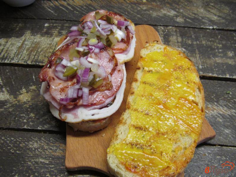 Фото приготовление рецепта: Порилайнен - финский бутерброд шаг №8