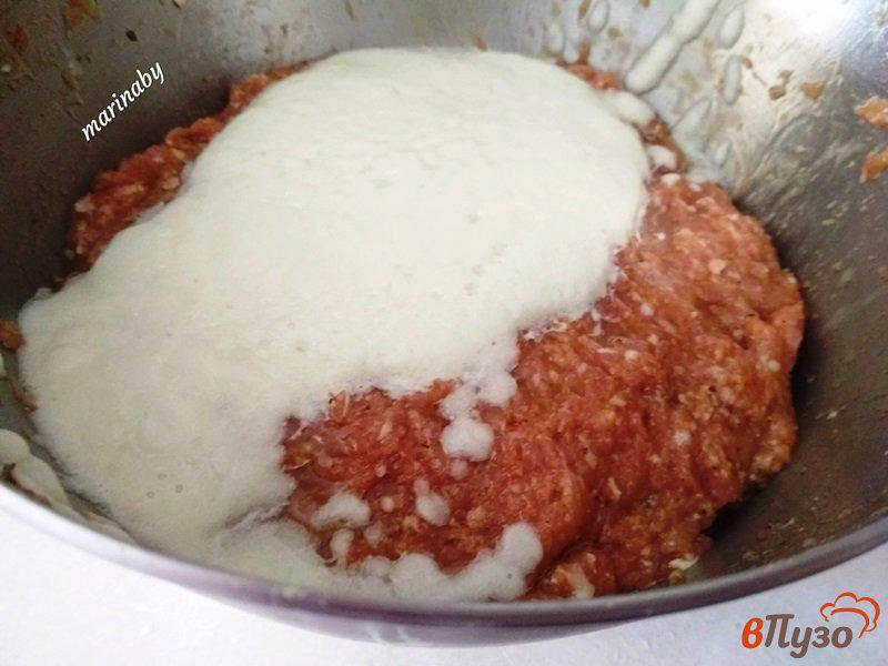 Фото приготовление рецепта: Мясной хлеб (клопс) с яйцом шаг №3