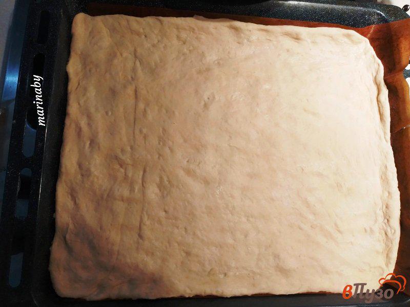 Фото приготовление рецепта: Мясная пицца на дрожжевом тесте шаг №5