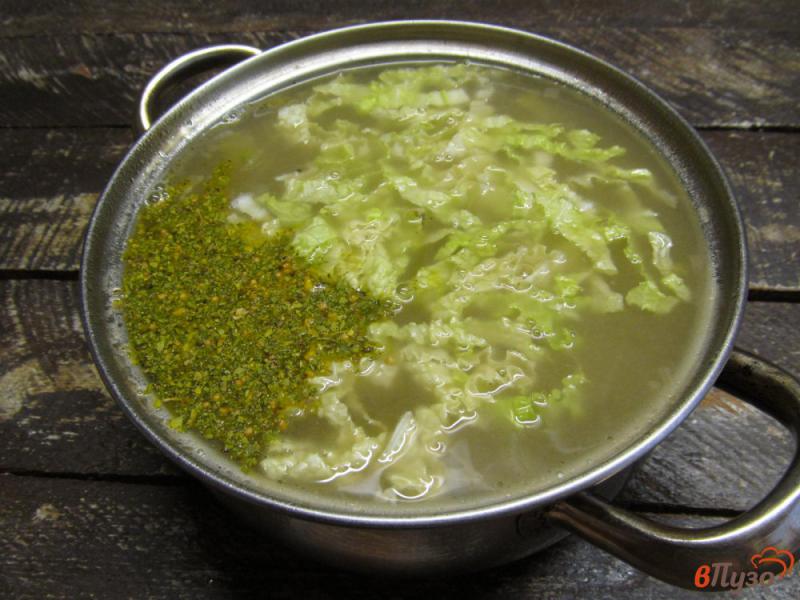 Фото приготовление рецепта: Овощной суп на грибном бульоне шаг №5