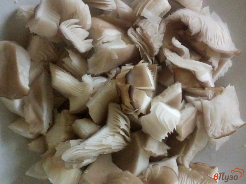 Фото приготовление рецепта: Фунчоза с грибами шаг №4