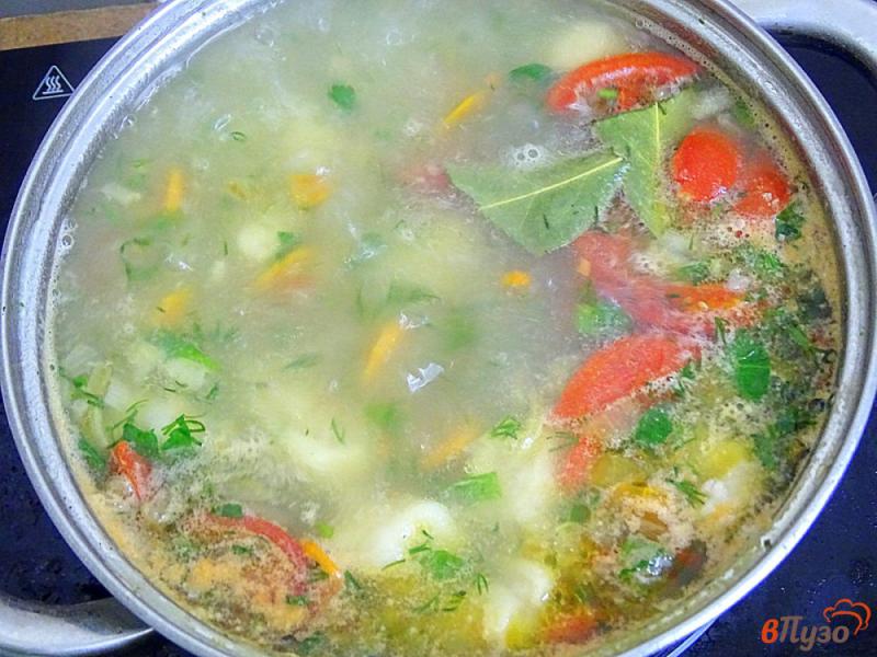 Фото приготовление рецепта: Суп с ленивыми пельменями шаг №10