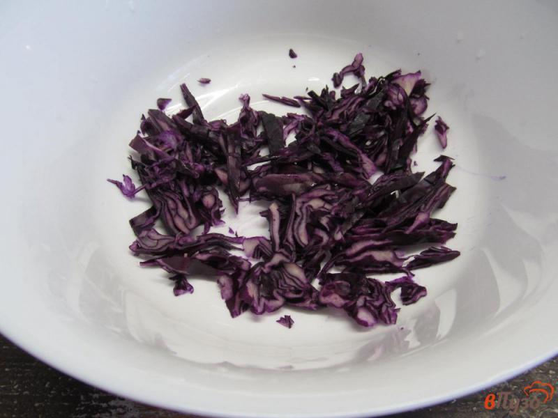Фото приготовление рецепта: Салат из краснокочанной капусты с морковью по-корейски шаг №1
