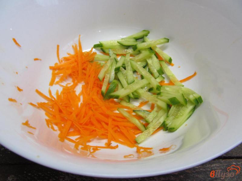 Фото приготовление рецепта: Овощной салат с бобовыми шаг №1