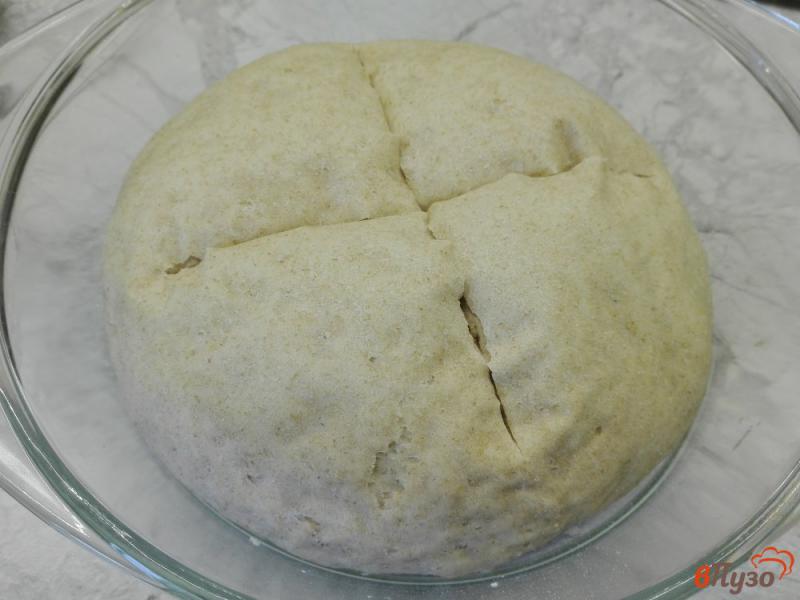 Фото приготовление рецепта: Домашний хлеб с цельнозерновой мукой шаг №8
