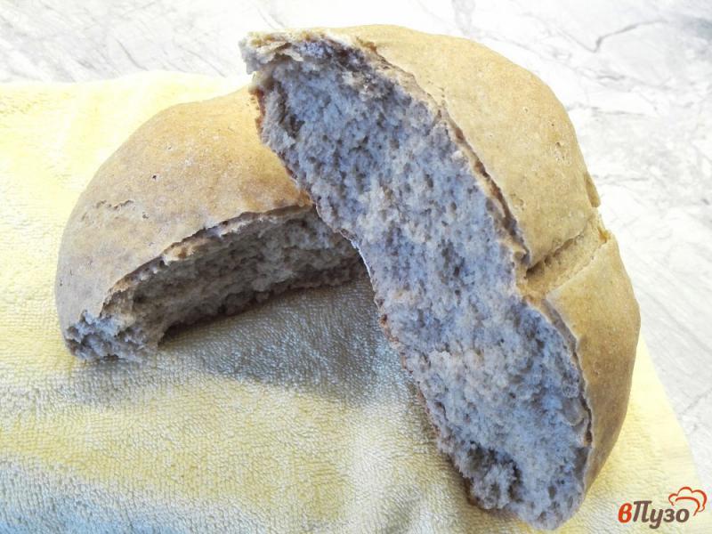 Фото приготовление рецепта: Домашний хлеб с цельнозерновой мукой шаг №9