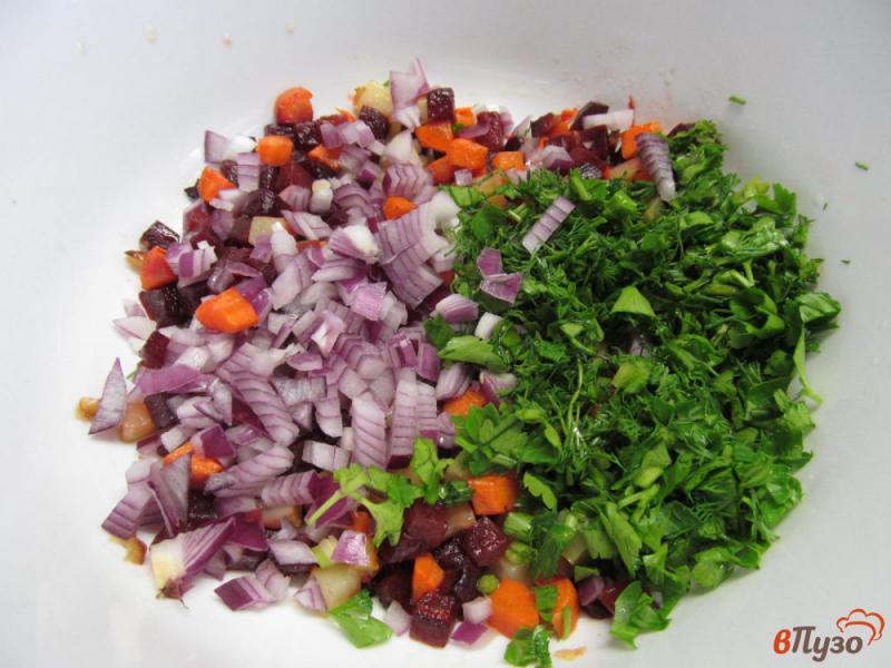 Фото приготовление рецепта: Винегрет из запеченных овощей шаг №3