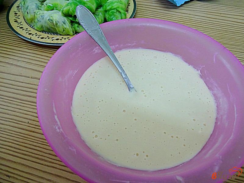 Фото приготовление рецепта: Конвертики из капусты с сыром в кляре шаг №11