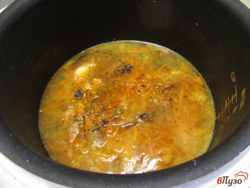Фото приготовление рецепта: Плов из говядины с тыквой в мультиварке шаг №6