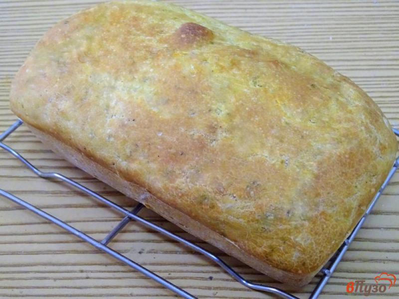 Фото приготовление рецепта: Хлеб с черемшой шаг №7