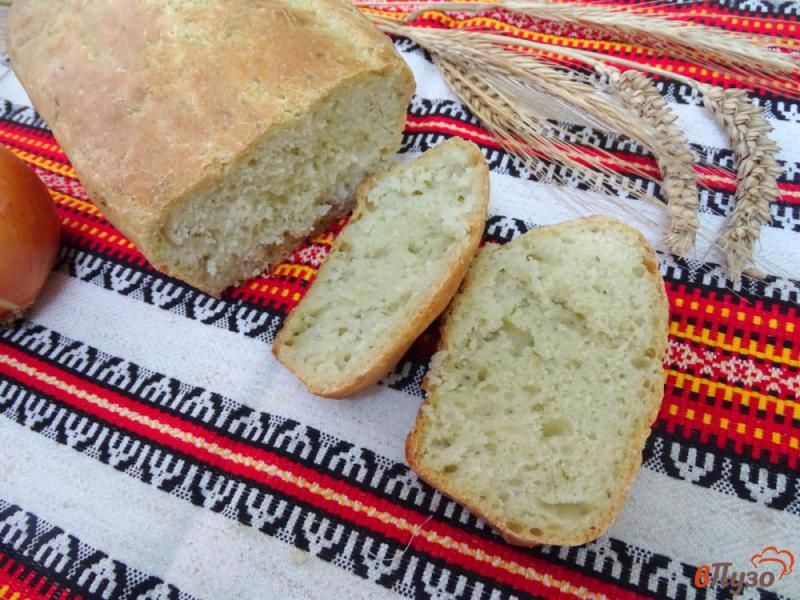 Фото приготовление рецепта: Хлеб с черемшой шаг №8