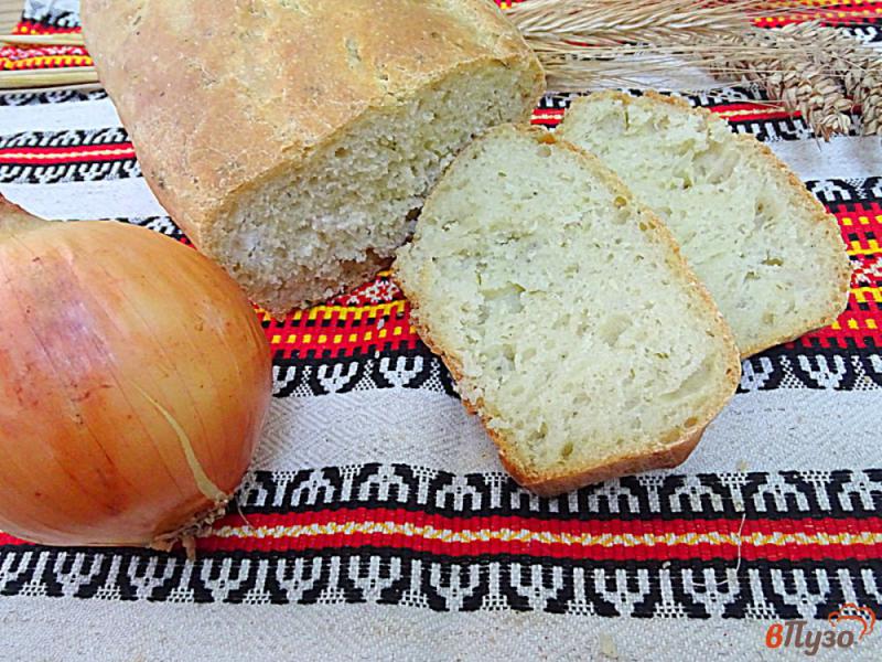 Фото приготовление рецепта: Хлеб с черемшой шаг №9
