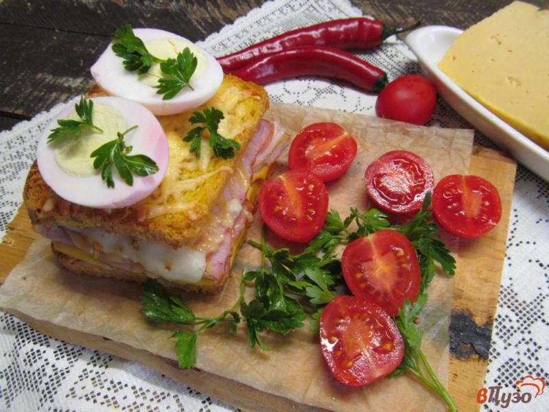 Фото приготовление рецепта: Французский бутерброд шаг №17