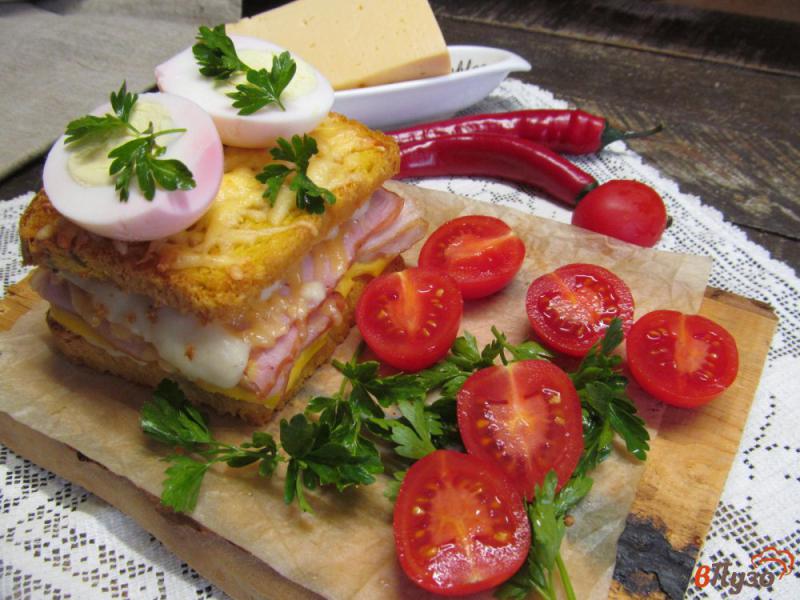 Фото приготовление рецепта: Французский бутерброд шаг №18
