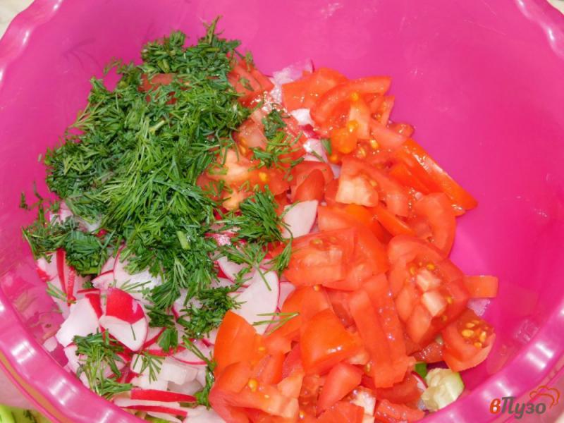 Фото приготовление рецепта: Овощной салат на майонезе шаг №3