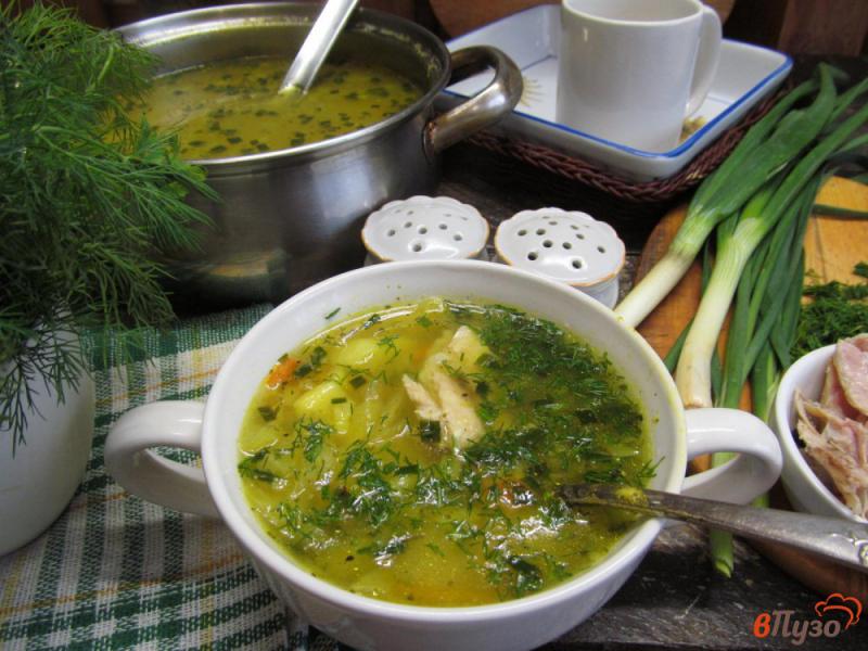 Фото приготовление рецепта: Рисовый суп с квашеной капустой шаг №8