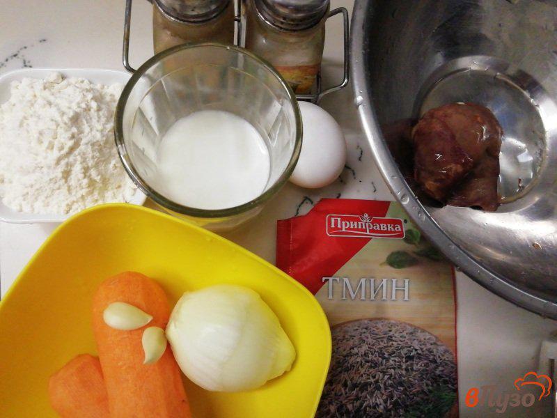 Фото приготовление рецепта: Котлеты морковные с куриной печенью шаг №1