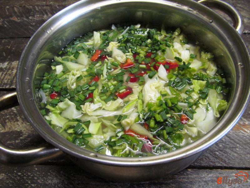 Фото приготовление рецепта: Капустный суп на курином бульоне шаг №5