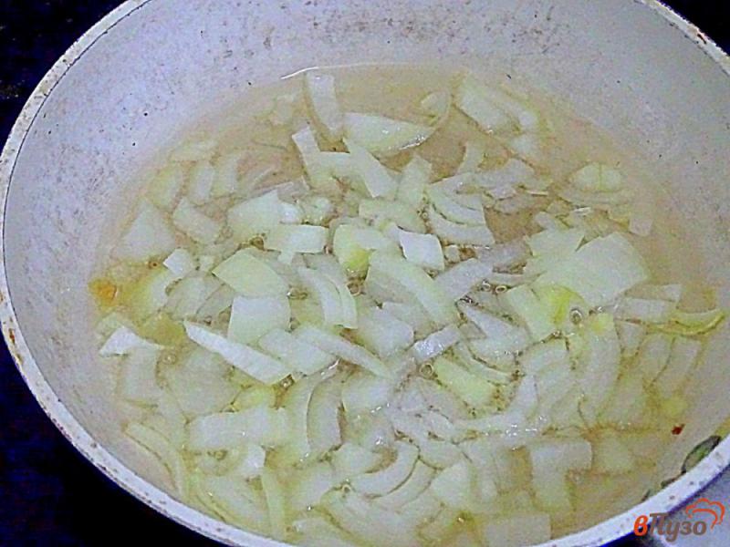 Фото приготовление рецепта: Рагу из кабачков с фасолью шаг №2