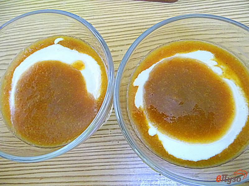 Фото приготовление рецепта: Творожно-персиковый десерт шаг №4