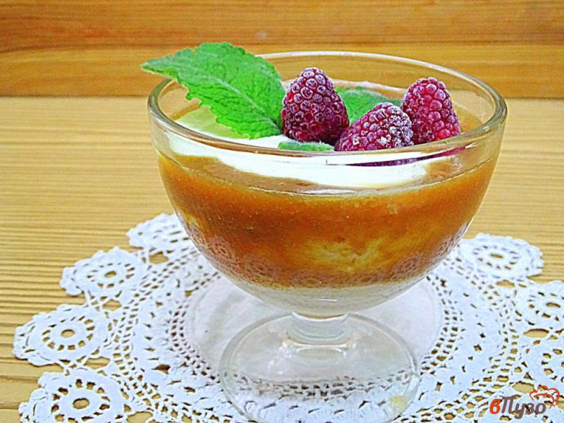 Фото приготовление рецепта: Творожно-персиковый десерт шаг №6
