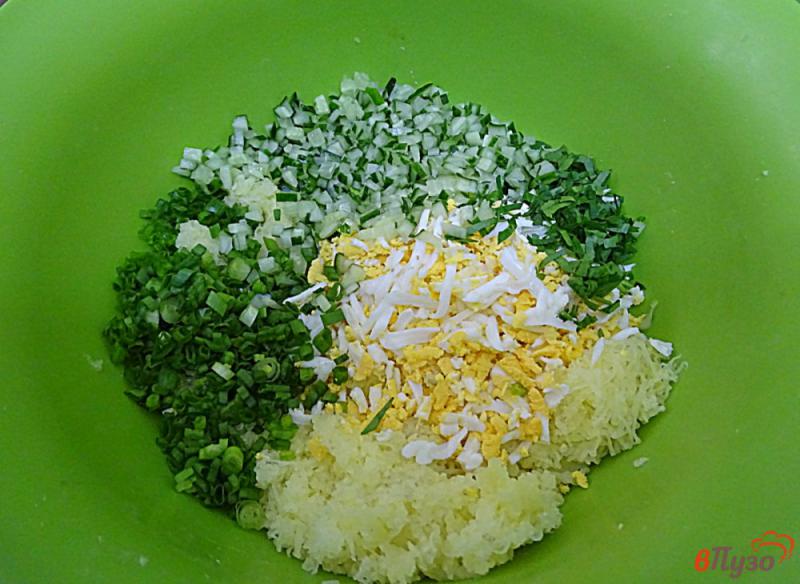Фото приготовление рецепта: Картофельный салат под соусом шаг №3