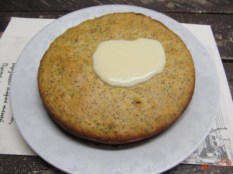 Фото приготовление рецепта: Пирог с творогом и маком шаг №9