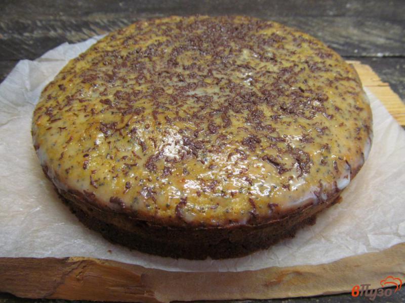 Фото приготовление рецепта: Пирог с творогом и маком шаг №10