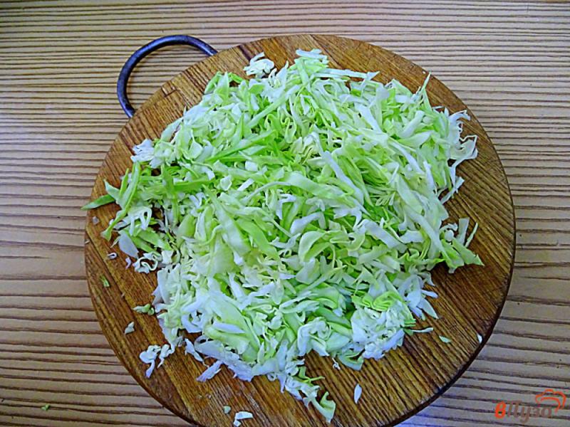 Фото приготовление рецепта: Салат из капусты, сыра, помидоров с особой заправкой шаг №2