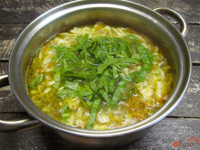 Фото приготовление рецепта: Куриный суп с клецками шаг №11