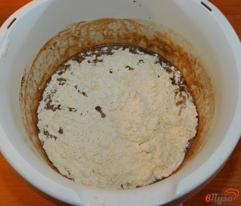Фото приготовление рецепта: Шоколадный пирог с яблоками (без яиц) шаг №2