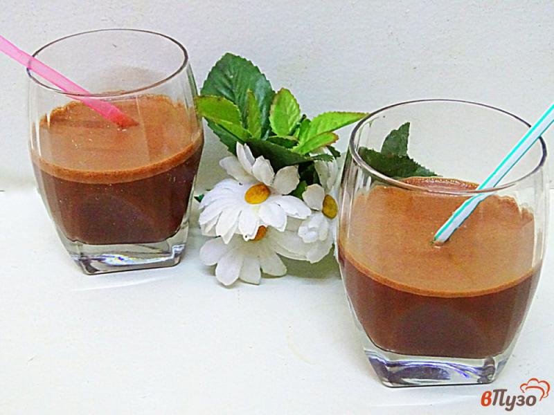 Фото приготовление рецепта: Шоколадно молочный коктейль шаг №8