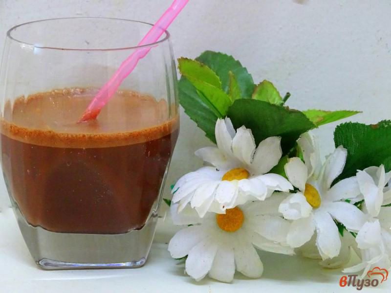 Фото приготовление рецепта: Шоколадно молочный коктейль шаг №9