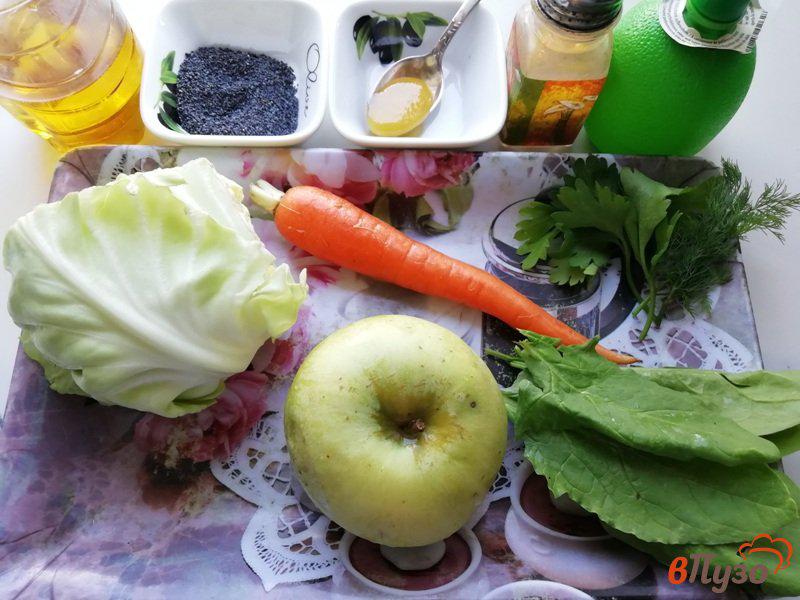 Фото приготовление рецепта: Салат из овощей с маком шаг №1