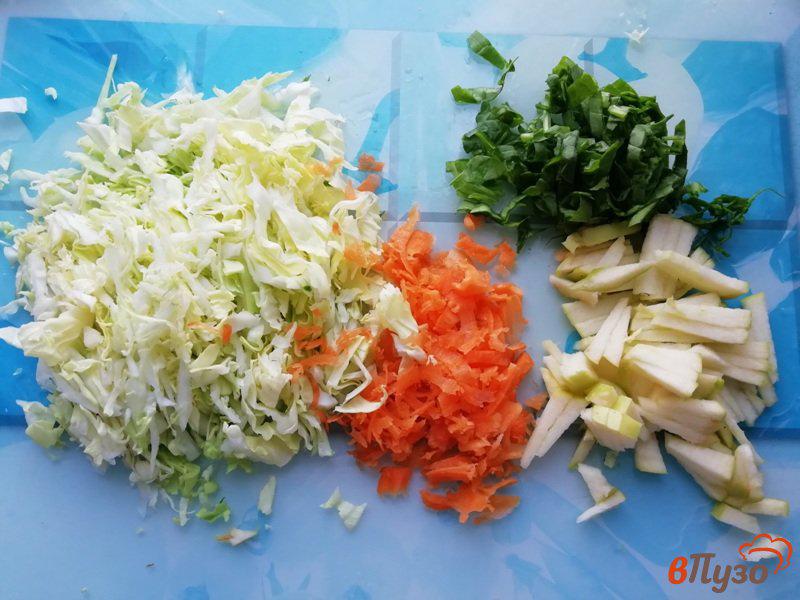 Фото приготовление рецепта: Салат из овощей с маком шаг №2