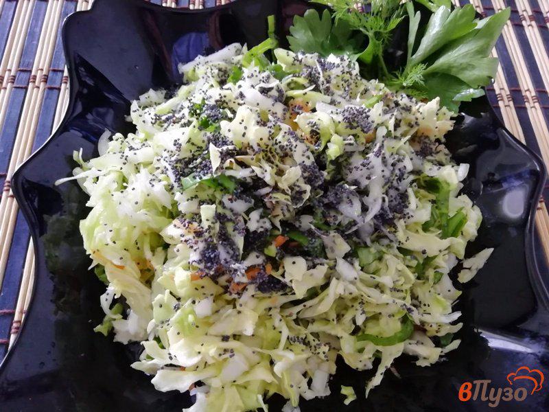 Фото приготовление рецепта: Салат из овощей с маком шаг №3