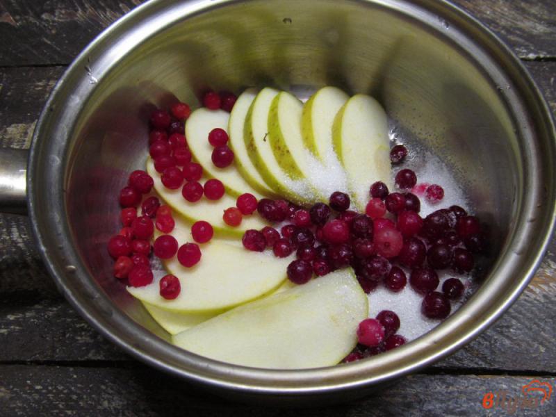 Фото приготовление рецепта: Яблочный напиток с базиликом и клюквой шаг №2