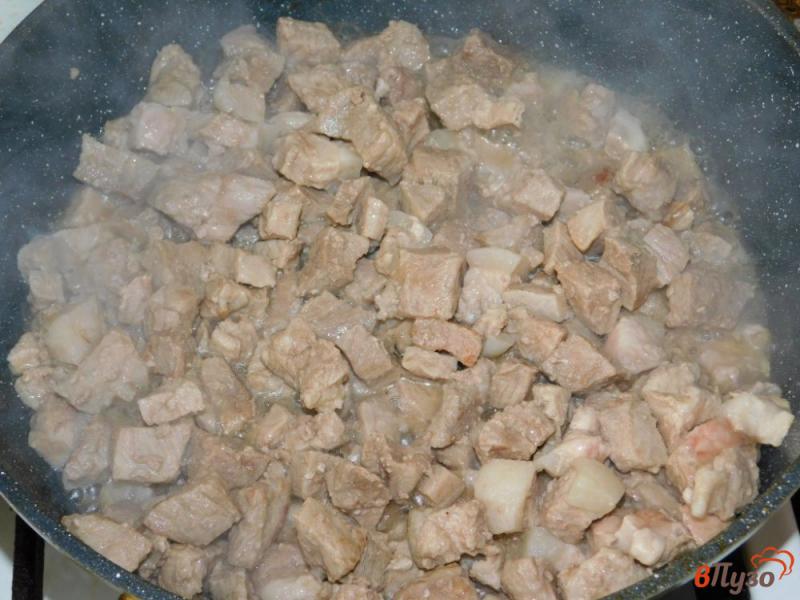 Фото приготовление рецепта: Свинина с маринованными огурцами, тушеная в горчичном соусе шаг №1