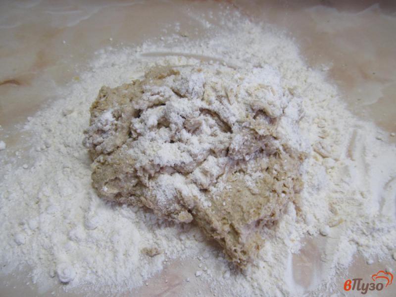 Фото приготовление рецепта: Мультизерновой хлеб на соке кабачка и кефире шаг №5