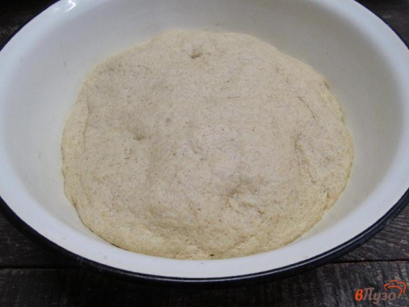 Фото приготовление рецепта: Мультизерновой хлеб на соке кабачка и кефире шаг №7