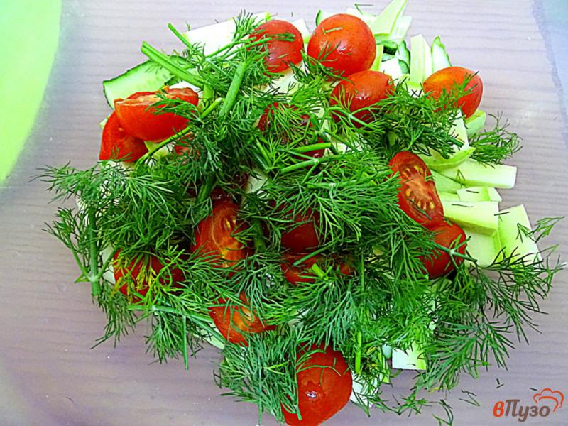 Фото приготовление рецепта: Малосольный салат шаг №6