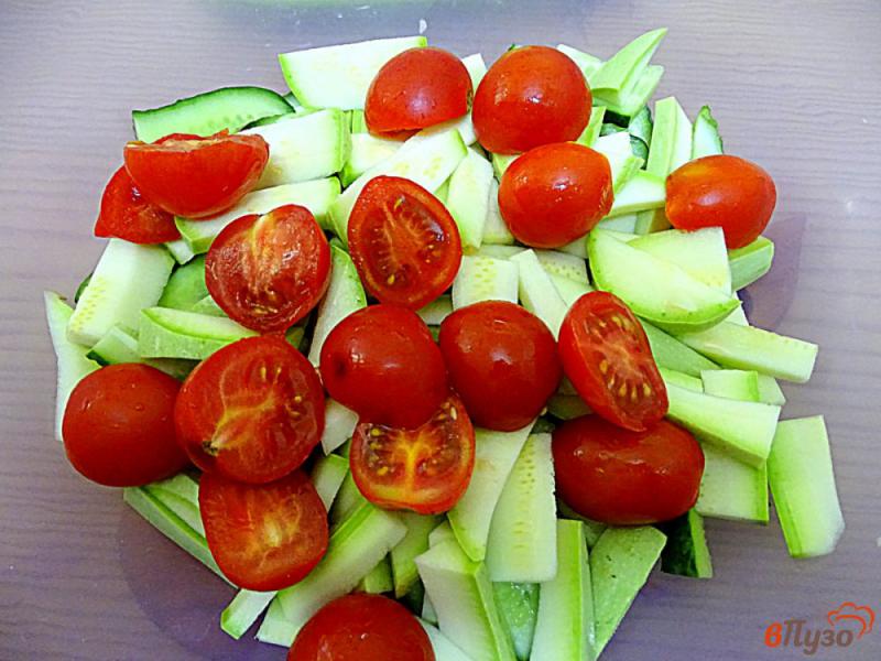 Фото приготовление рецепта: Малосольный салат шаг №5