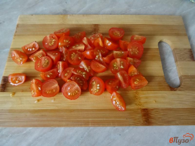 Фото приготовление рецепта: Салат из пасты орзо с овощами шаг №8