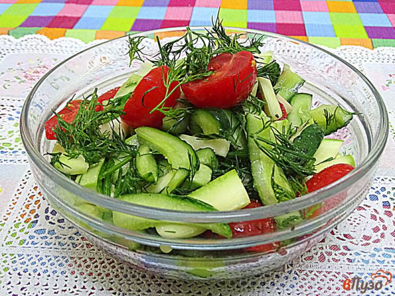 Фото приготовление рецепта: Малосольный салат шаг №10